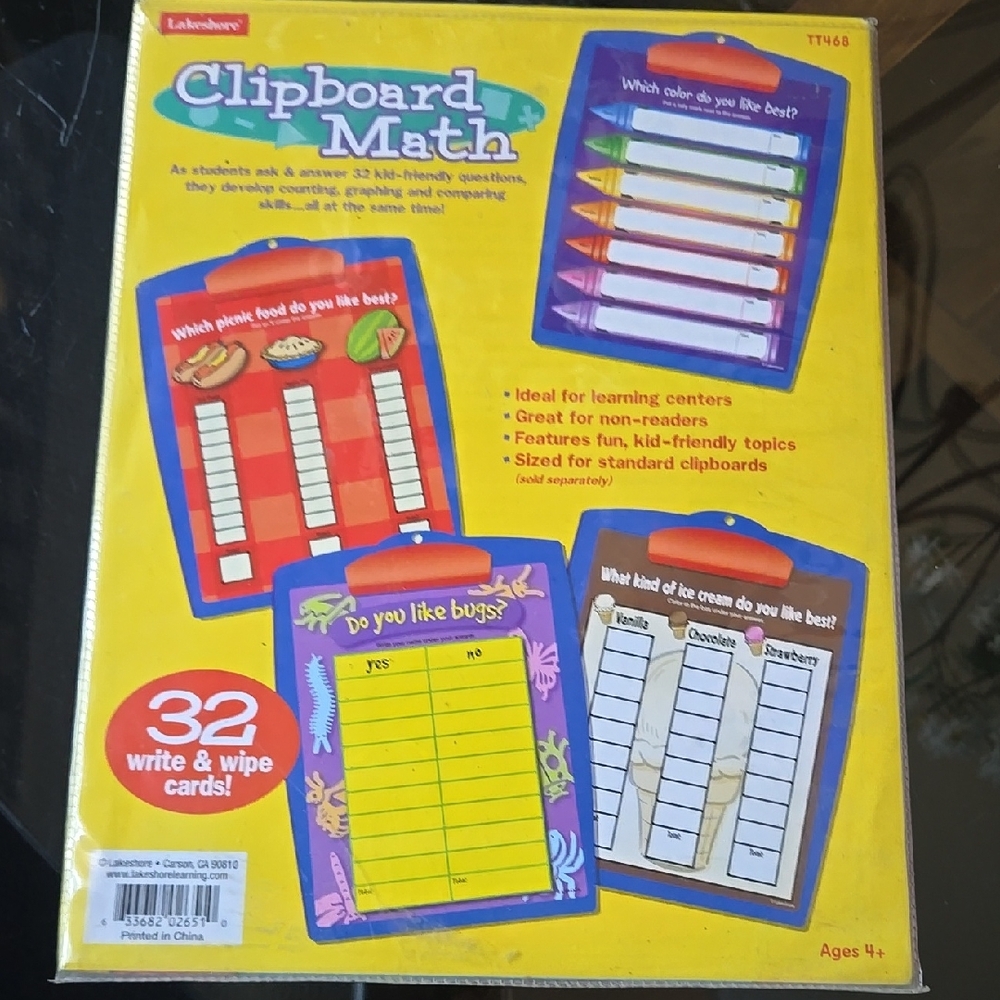 Lakeshore Clipboard Math Set